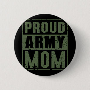 Proud Army Mum American Military Veteran Mothers D 6 Cm Round Badge