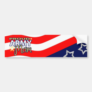 Proud Army Mum Bumpersticker Bumper Sticker