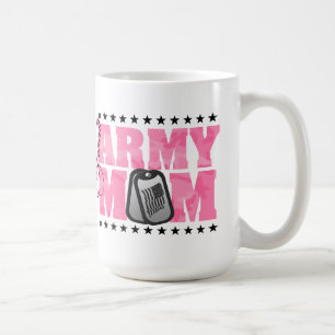 Proud Army Mum Pink Camo Coffee Mug