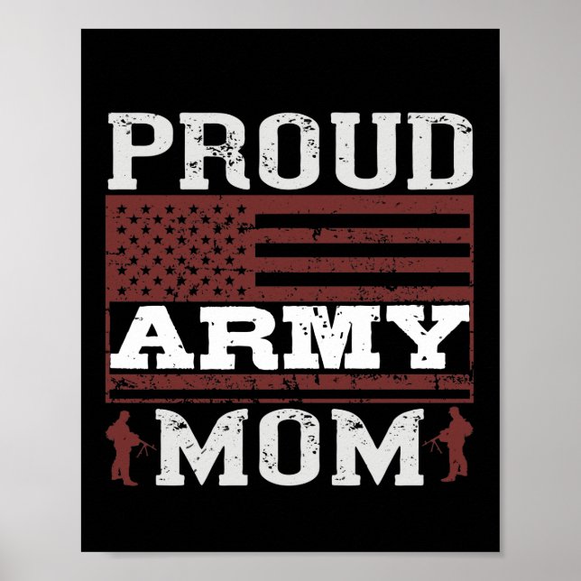 Proud Army Mum Poster (Front)
