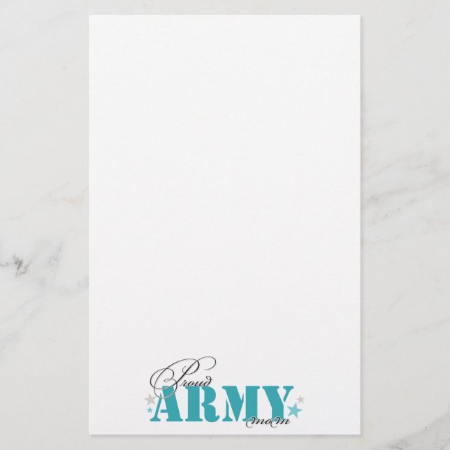 Proud Army Mum Stationery (Front)