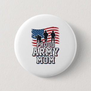 Proud Army Mum Vintage Patriotic Military Shirt_1 6 Cm Round Badge
