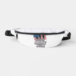 Proud Army Mum Vintage Patriotic Military Shirt_1 Bum Bags