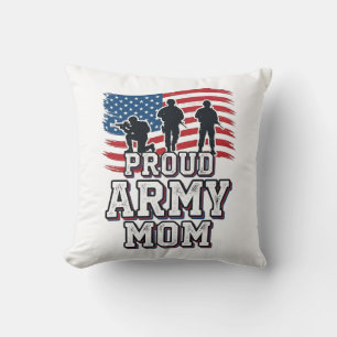 Proud Army Mum Vintage Patriotic Military Shirt_1 Cushion