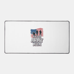 Proud Army Mum Vintage Patriotic Military Shirt_1 Desk Mat