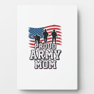Proud Army Mum Vintage Patriotic Military Shirt_1 Plaque