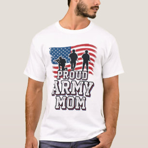 Proud Army Mum Vintage Patriotic Military Shirt_1 T-Shirt