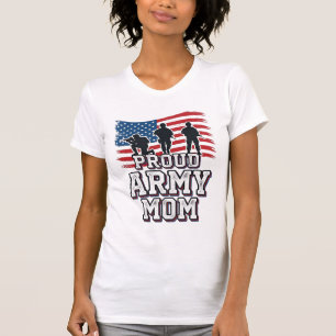 Proud Army Mum Vintage Patriotic Military Shirt_1 T-Shirt