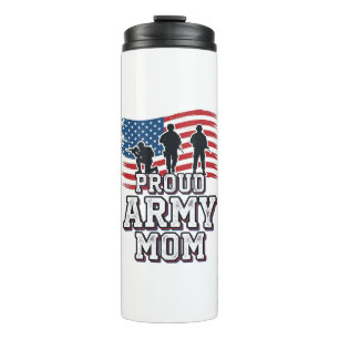 Proud Army Mum Vintage Patriotic Military Shirt_1 Thermal Tumbler