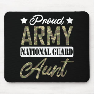 Proud Army National Guard Aunt Military Family Vet Mouse Pad