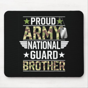 Proud Army National Guard Brother Veterans Day Ame Mouse Pad