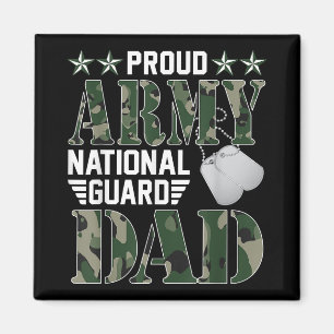Proud Army National Guard Dad Military Family Vete Magnet