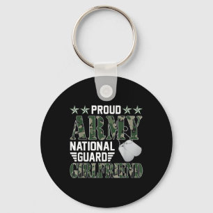 Proud Army National Guard Girlfriend Military Fami Key Ring