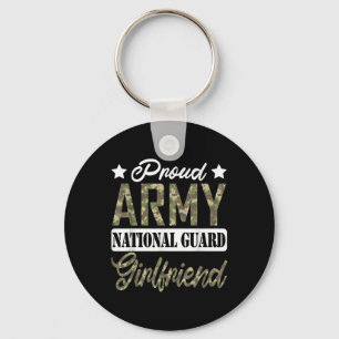 Proud Army National Guard Girlfriend Military Fami Key Ring