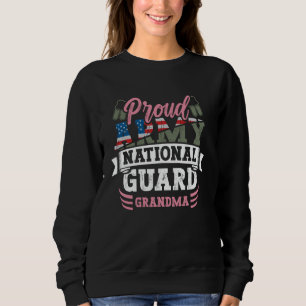 Proud Army National Guard Grandma Dog Tag US Milit Sweatshirt