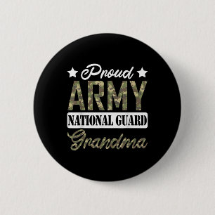 Proud Army National Guard Grandma Military Family 6 Cm Round Badge