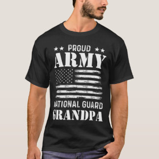 Proud Army National Guard Grandpa US Military boy T-Shirt