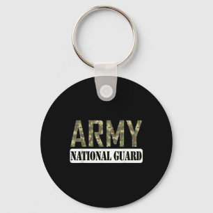 Proud Army National Guard Military Family Veteran  Key Ring