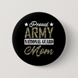 Proud Army National Guard Mum Military Family Vete 6 Cm Round Badge
