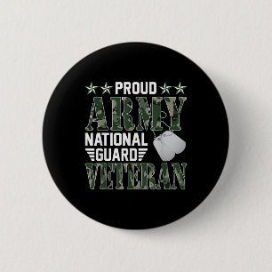 Proud Army National Guard Veteran Military Family  6 Cm Round Badge