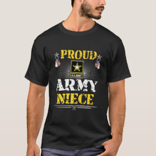 Proud Army Niece Shirt Military Family Veteran Pri