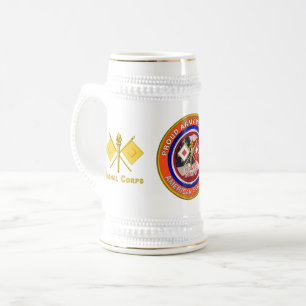 Proud Army Signal Corps Veteran Beer Stein