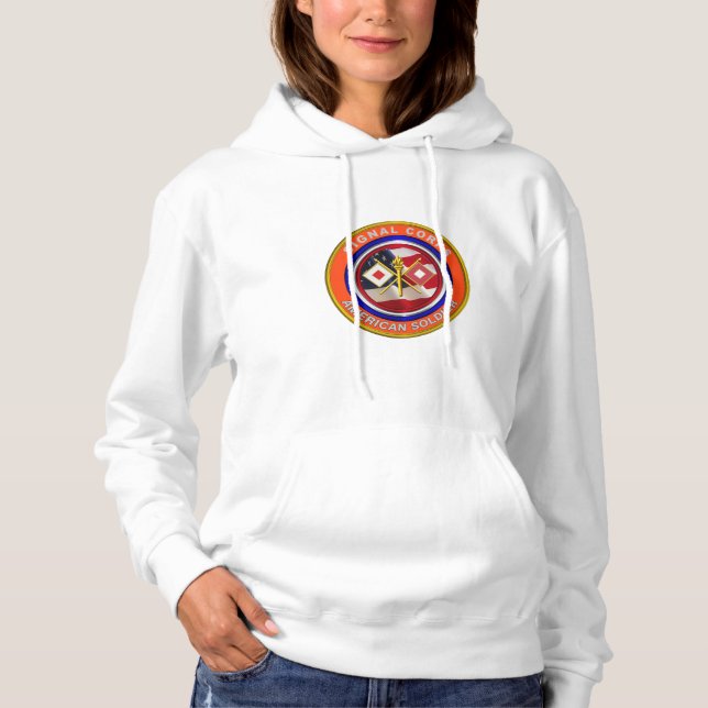 Proud Army Signal Corps Veteran Hoodie (Front)