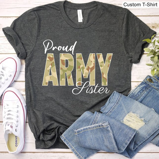 Proud Army Sister Black Veterans lovers T-Shirt (Proud Army Sister Black Veterans lovers T-Shirt)