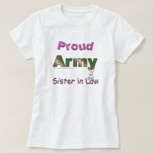 Proud Army Sister in Law Tshirt