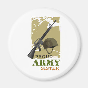 Proud Army Sister Magnet
