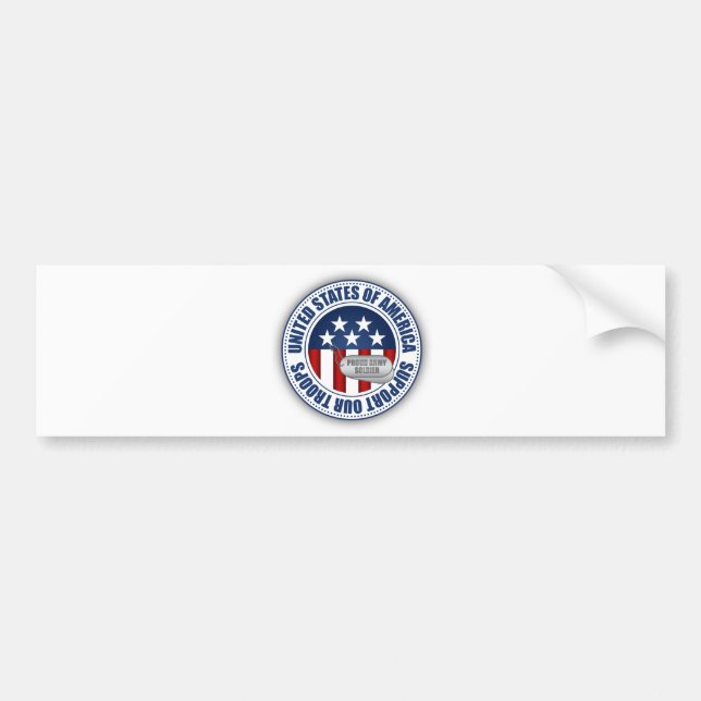 Proud Army Soldier Bumper Sticker (Front)