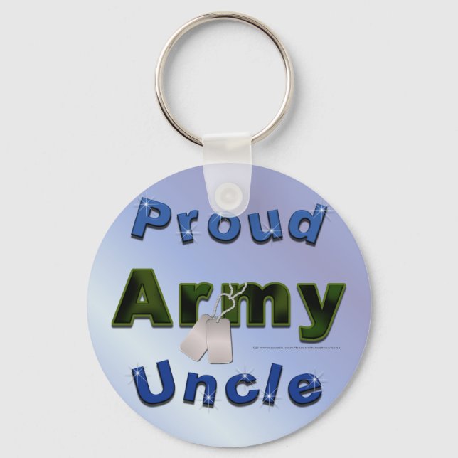 Proud Army Uncle Keychain (Front)