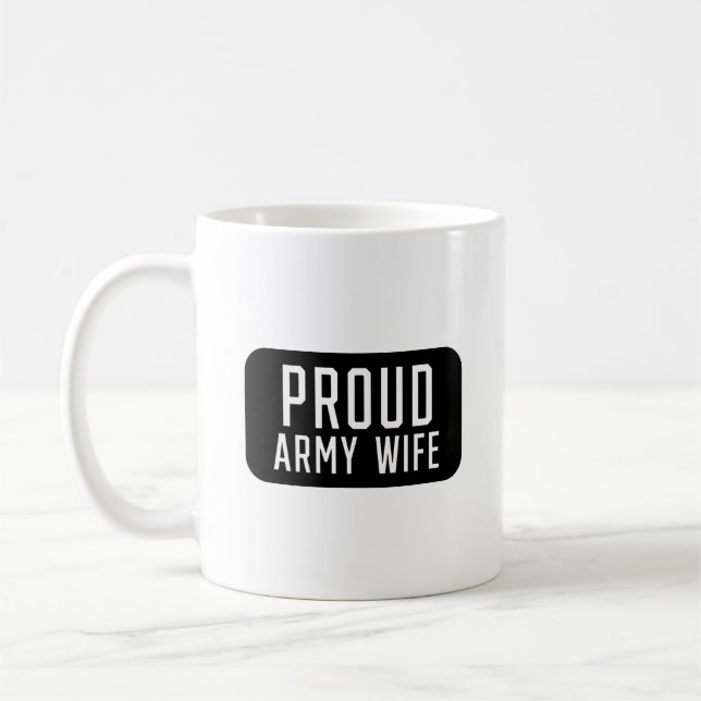 Proud Army Wife Coffee Mug (Left)