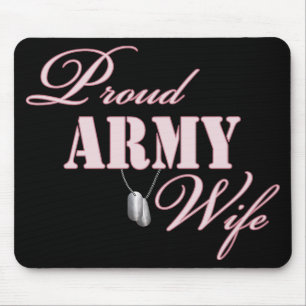 Proud Army Wife Mouse Pad