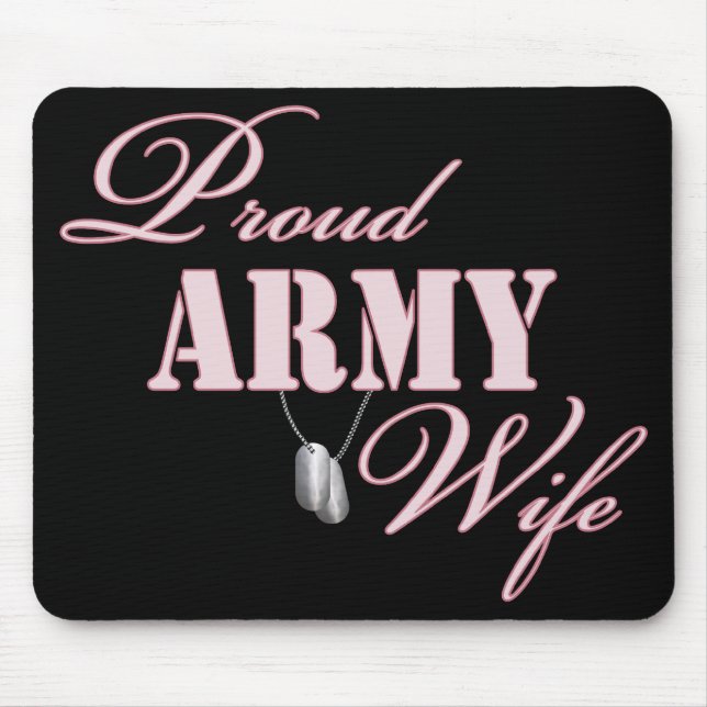 Proud Army Wife Mouse Pad (Front)