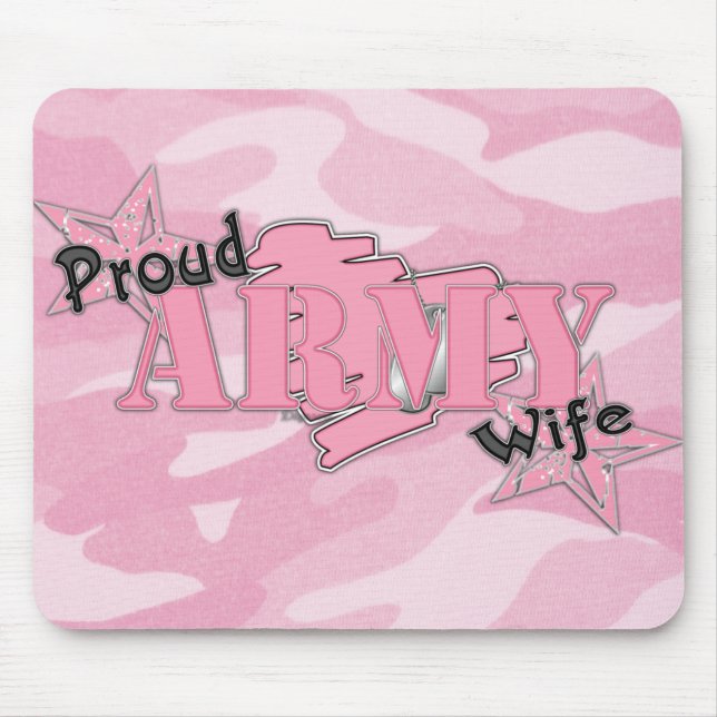 Proud Army Wife Mousepad (Front)