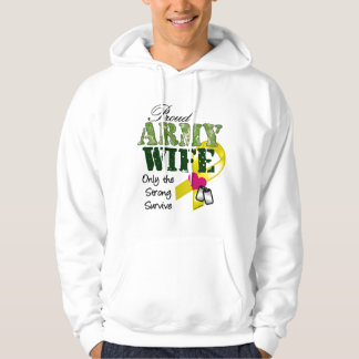 Proud army wife-strong survive hoodie