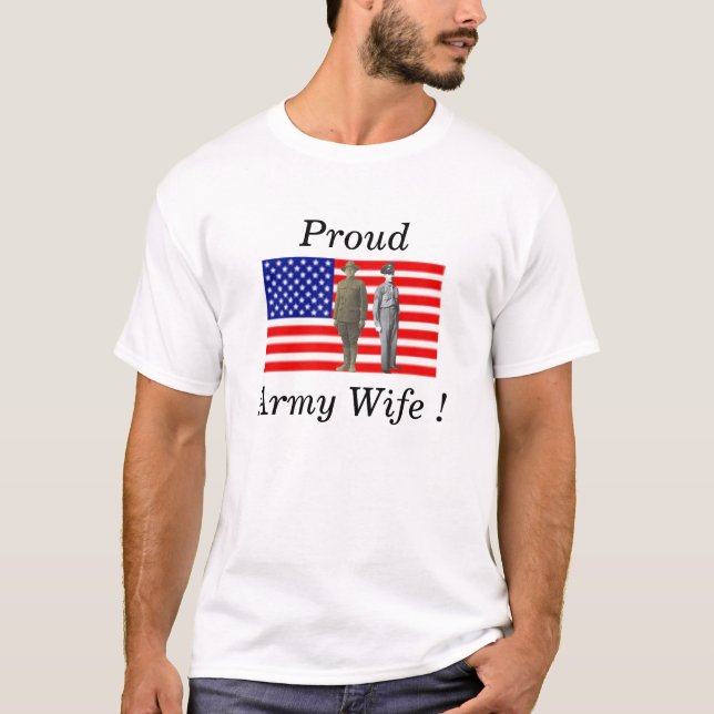 Proud Army Wife T-Shirt (Front)