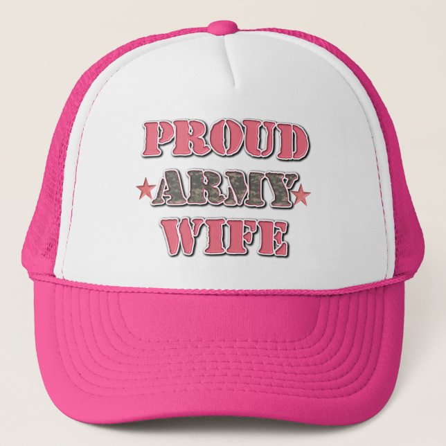 Proud Army WIfe Trucker Hat (Front)
