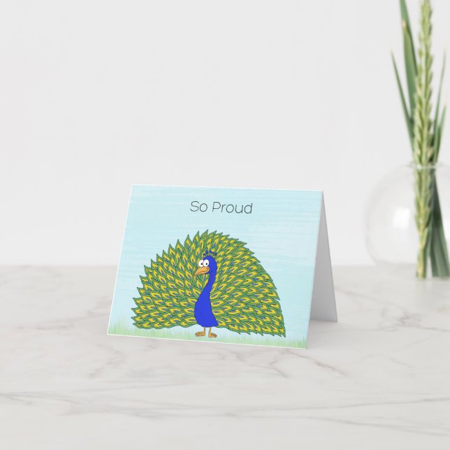 Proud as a Peacock card (Front)