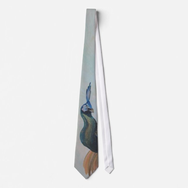 Proud As A Peacock Colourful Courtship Display Tie (Front)