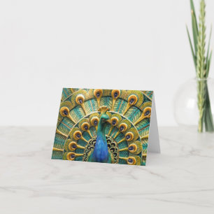 Proud as a Peacock Note Cards