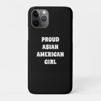 Proud Asian American Girl, black white