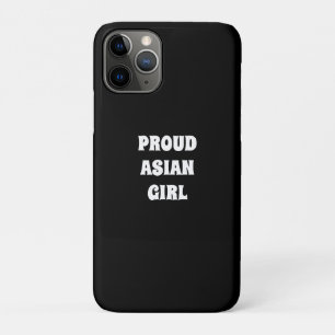 Proud Asian Girl, black white Case-Mate iPhone Case