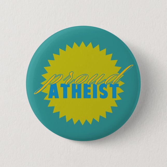 Proud Atheist Button (Front)