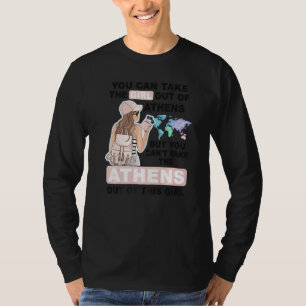 Proud Athens Girl Cool Girl From Athens City T-Shirt