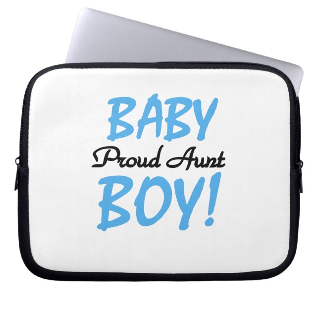 Proud Aunt Baby Boy T-shirts and Gifts Laptop Sleeve (Front)