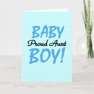 Proud Aunt Baby Boy Tshirts and Gifts Card