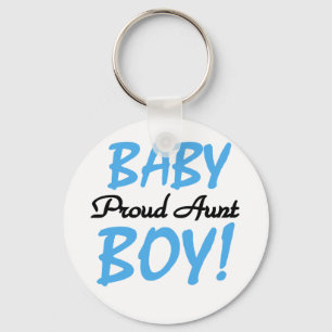 Proud Aunt Baby Boy Tshirts and Gifts Key Ring
