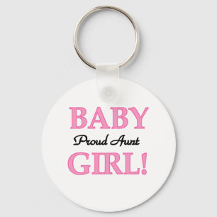 Proud Aunt Baby Girl Tshirts and Gifts Key Ring